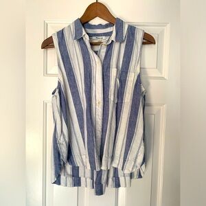 Madewell sleeveless buttoned top